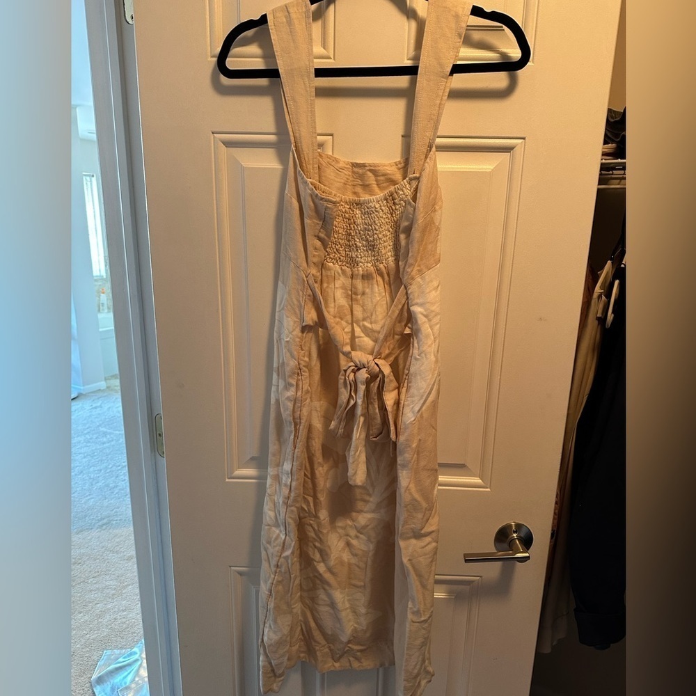 PILCRO Anthropologie Sleeveless Square-Neck Linen Midi Dress Size M NWT - Picture 6 of 7